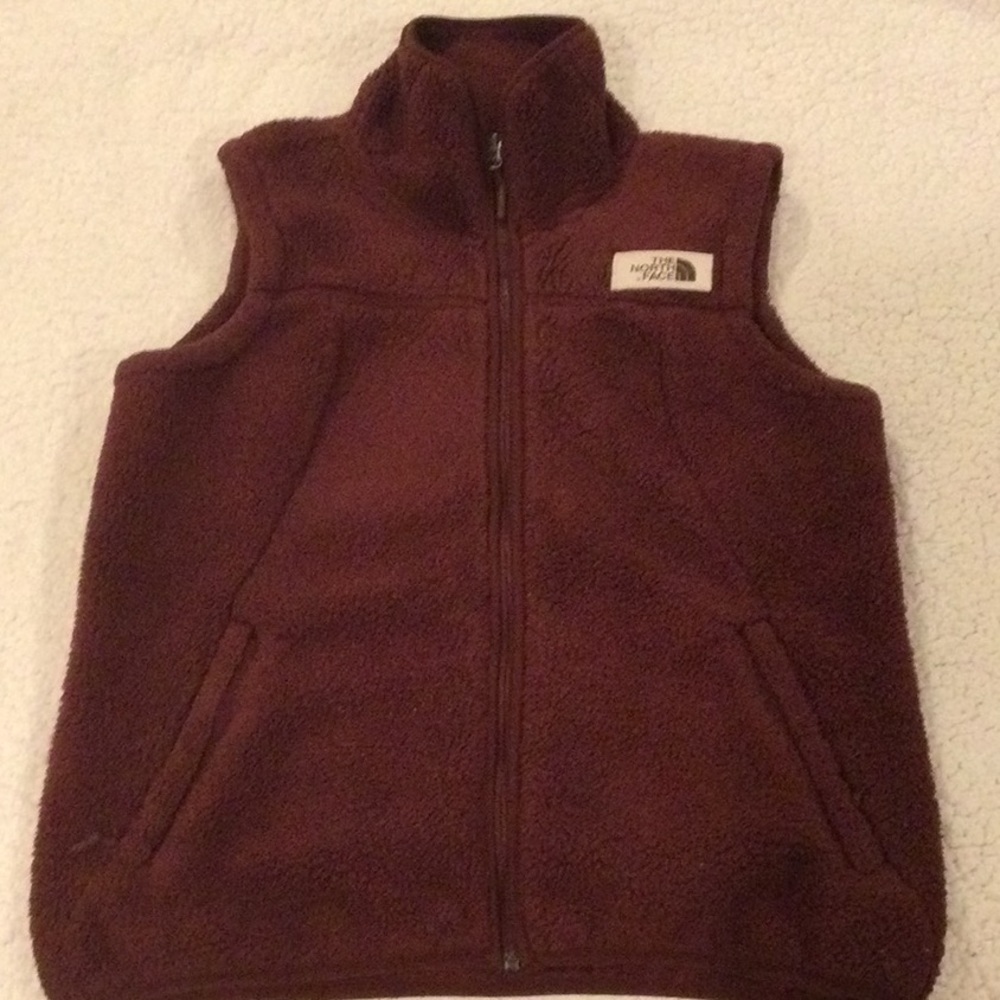 North face fleece vest size medium